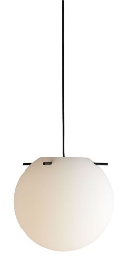 Frandsen Koi-Anhänger Ø: 32 cm – Opalweiß/Schwarze Stäbchen