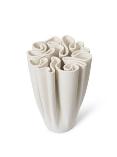 Ferm Living Dedali Vase H: 25,5 cm - Cremeweiß