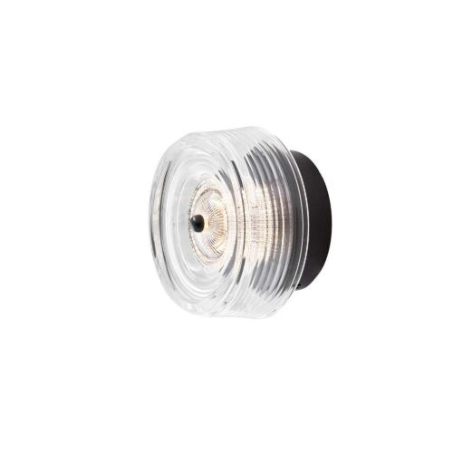 LOOM Design Glow Væglampe Ø: 16 cm - Mat Sort