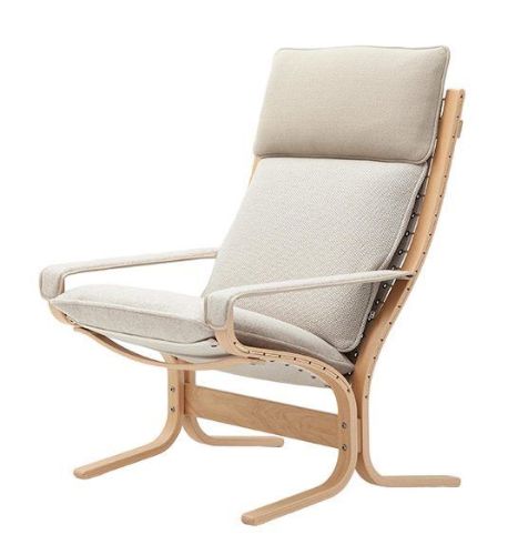 LK Hjelle Siesta Trio Lænestol Høj Med Armlæn - Nature/Trio Beige