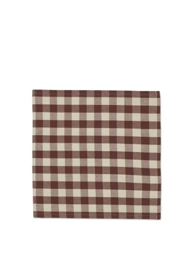 Ferm Living Bothy Check Servietten 4er-Set - Zimt/Graugrün