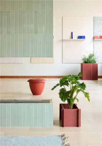 Squarely Copenhagen BloomWIDE 47x25x23 cm - Terrakottarot