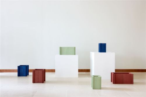 Squarely Copenhagen BloomWIDE 47x25x23 cm - Wiesengrün 
