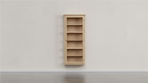 Lindebjerg Design Helle Eiche N4 Vitrine mit Rechtsanschlagtür 77 x 171 cm – Helle Eiche