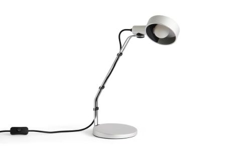 HAY Cupola Desk Lamp H: 41 cm - Clear Anodised