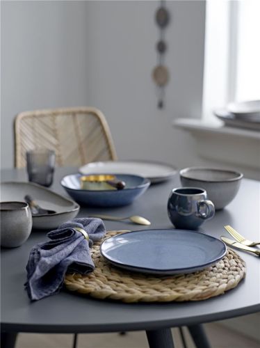 Bloomingville Sandrine Tischservice-Set – Steingut/Blau