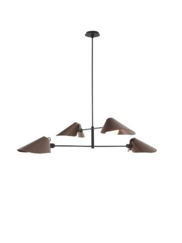 &Tradition Bonnet SC92 Chandelier H: 110 cm - Black/Bronzed