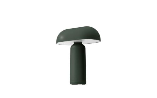 Normann Copenhagen Porta Tischleuchte H: 23,5 cm – Dunkelgrün 