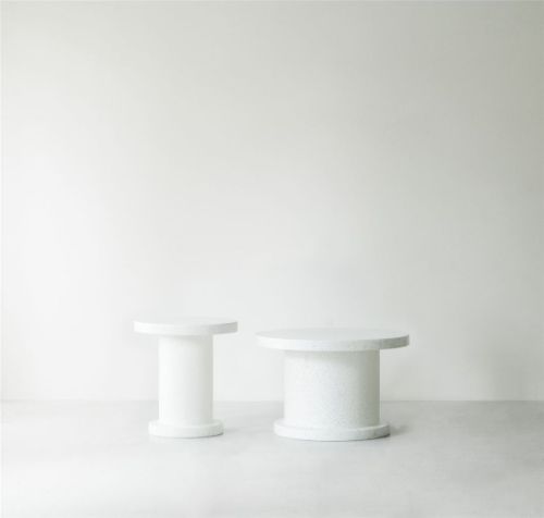 Normann Copenhagen Bit Couchtisch 48x75 cm - Weiß/Weiß