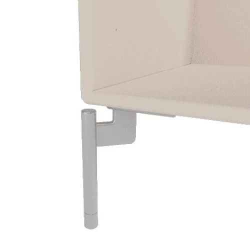 Montana MB126 Ben til reolmodul 4 stk. H: 12,6 cm - Chrome