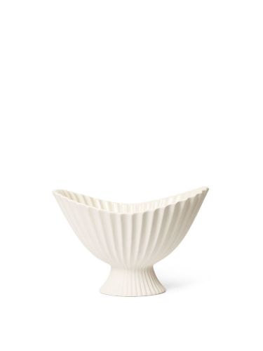 Ferm Living Fountain Bowl Klein H: 19 cm - Cremeweiß