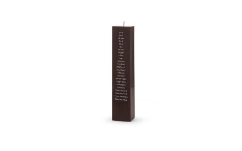 Normann Copenhagen Kalenderlys 5x25 cm - Mørk Brun
