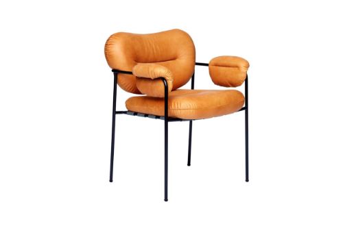 Fogia Bollo Dining Chair H: 79 cm - Vintage Cognac