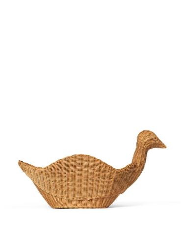 Ferm Living Bird Geflochtene Aufbewahrungsbox H: 40 cm - Natur