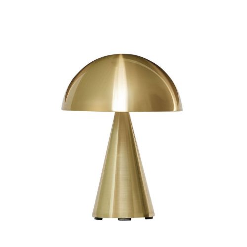 Hübsch Mush Transportabel Lampe H: 20 cm - Messingfarvet