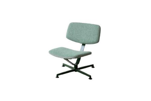 raawii Arba Lounge Chair H: 72 cm -Dark Green Base/Green Fabric