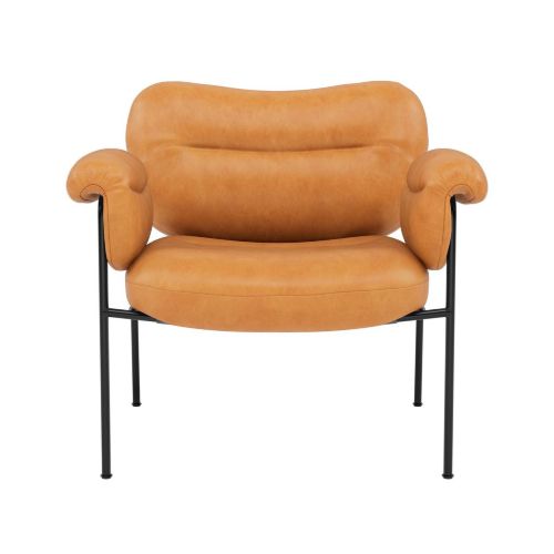 Fogia Bollo Armchair H: 71 cm - Vintage Cognac