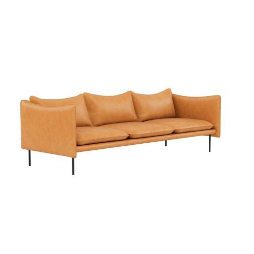Fogia Tiki 3-Pers.-Sofa L: 236 cm - Vintage Cognac
