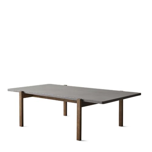 Eberhart Furniture Eugene Sofabord 70x125 cm - Mørkt Egetræ/Mørk Beton