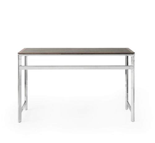 Vipp 430 Studio Desk 60x125 cm - Aluminium/Bosco Leather