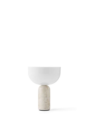 New Works Kizu Portable Table Lamp Ø: 18 cm - Kunis Breccia Marble/White Acrylic