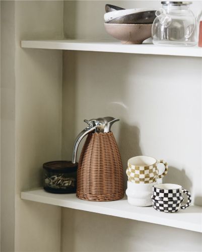 Nordal Tincan Thermoskanne H: 25 cm - Natur