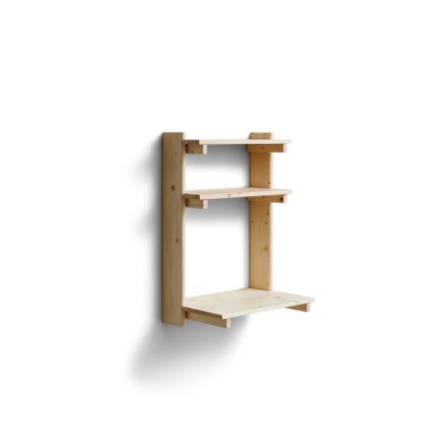 Form & Refine Beam Væg Kontor Hylde m. 3 Hylder B: 60 cm  - Fyrretræ 