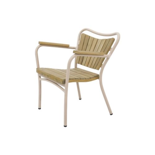 Mandalay Marguerit Børnestol SH: 26 cm - Teak/Taupe 