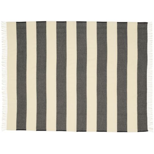 Silkeborg Uldspinderi The Sweater Plaid 130x190 cm - Schwarz