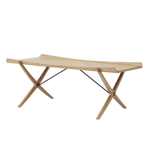 &Tradition X Coffee Table B: 120 cm - Lacquered Oak and Walnut