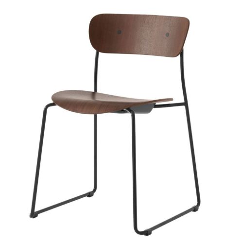 &Tradition Pavilion AV51 Side Chair SH: 46 cm - Lacquered Walnut