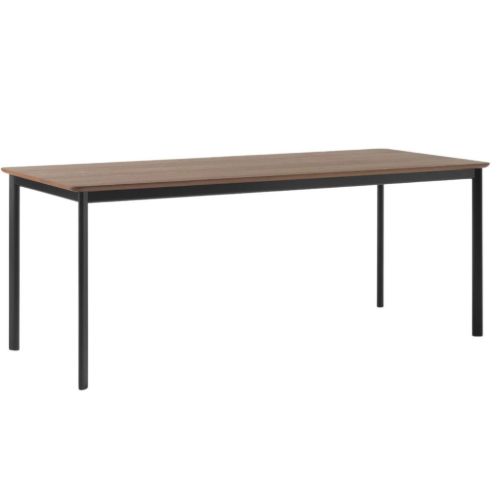 &Tradition Drip HW116 Dining Table L: 193 cm - Walnut & Black Base 