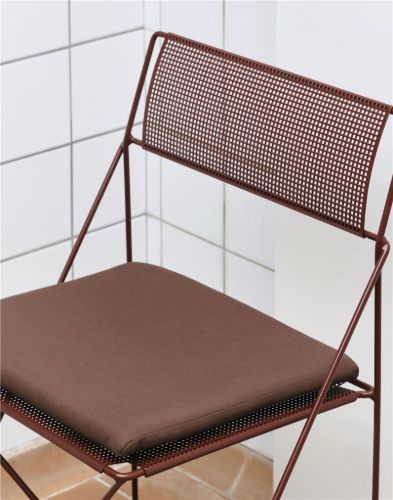 HAY Sitzkissen für X-Line Chair Outdoor B: 42,5 cm - Anthrazit Grau