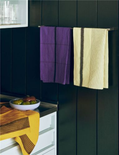 HAY Linear Geschirrtuch 80x52 cm - Zartes Gelb