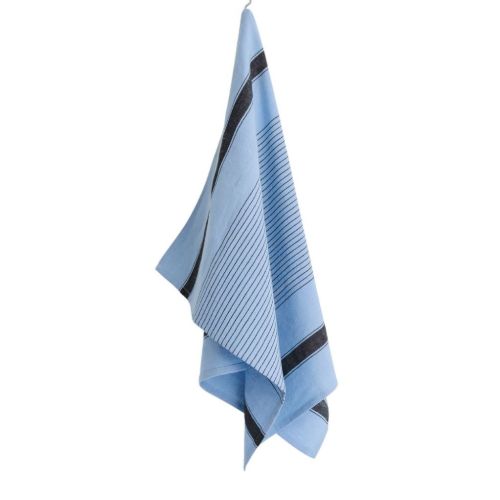 HAY Linear Tea Towel 80x52 cm - Sky Blue