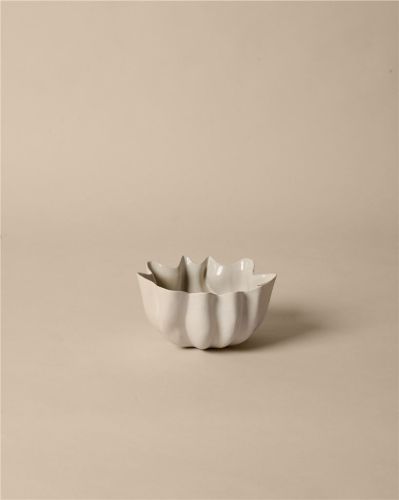 Ferm Living Nium Schüssel Groß Ø: 22 cm - Cremeweiß