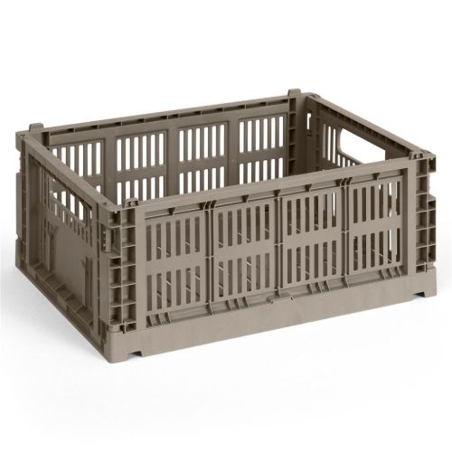 HAY Colour Crate Large L: 53 cm - Warm Grey 