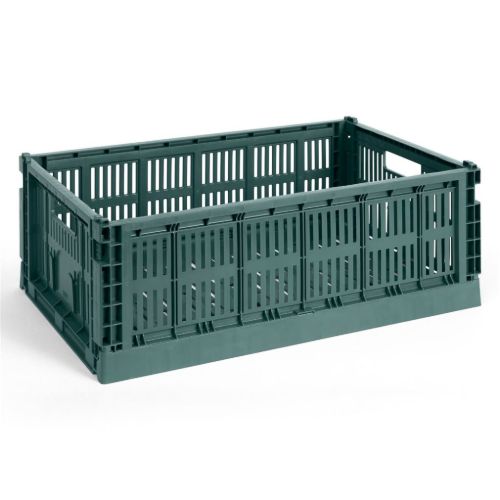 HAY Colour Crate Large L: 53 cm - Dark Green 