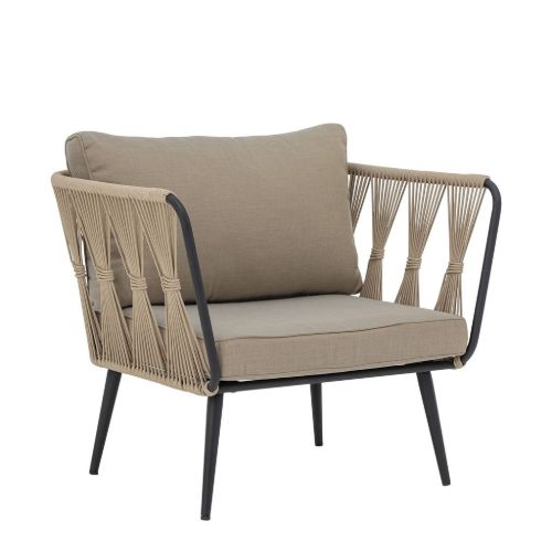Bloomingville Pavone Loungesessel-Set, 2-teilig. SH: 40 cm - Braun
