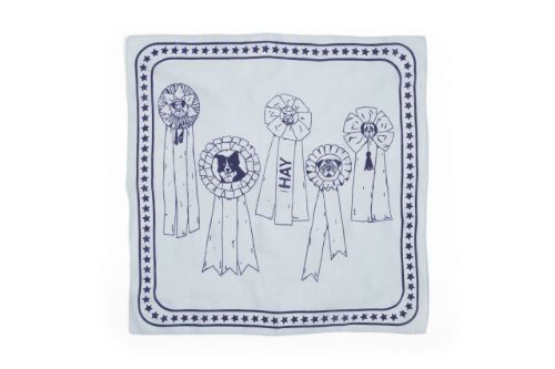 HAY Dogs Schal 55x55 cm - Hellblau