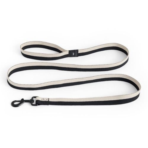 HAY Dogs Leash Flat L: 160 cm  M/L - Black/White