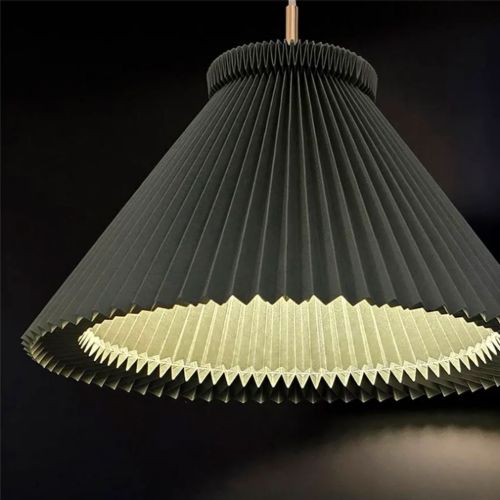 Le Klint Pendelleuchte Modell 1 Ø: 44 cm – Messing/Moosgrün