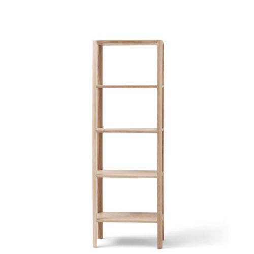 Form & Refine Leaf Shelf 0,5x5 H: 162 cm - Hvidolieret Eg