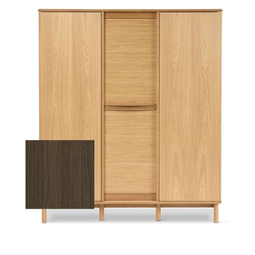 Skovby SM546 Dual Cabinet H: 145 cm - Naturolieret Valnød