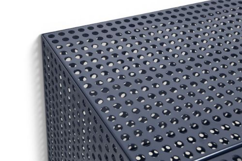 HAY Perforated Wandschrank Klein 45x89 cm - Stahl/Blau