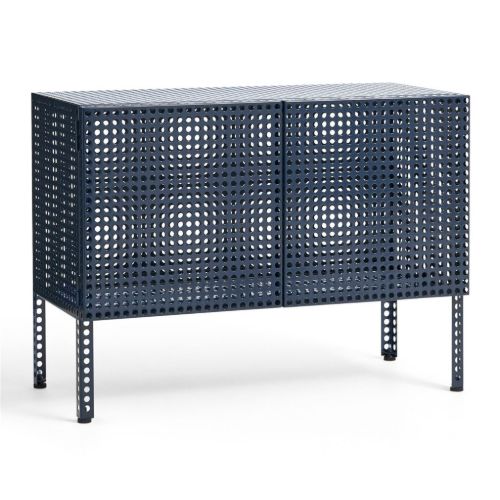 HAY Perforated Floor Cabinet Small 66,5x89 cm - Steel/Blue
