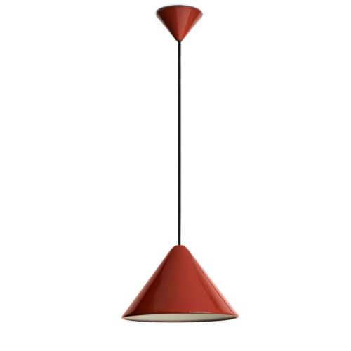 HAY Compass Pendant 260 Ø: 26 cm - Aluminium/Pompeian Red