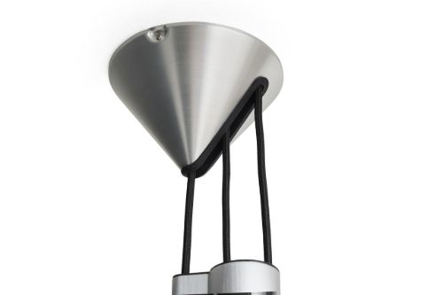 HAY Compass Adjustable Pendant 430 Ø: 43 cm - Gebürstetes Aluminium
