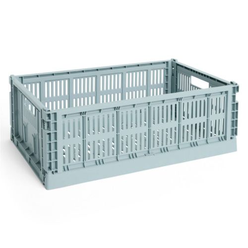 HAY Colour Crate Large L: 53 cm - Dusty Blue