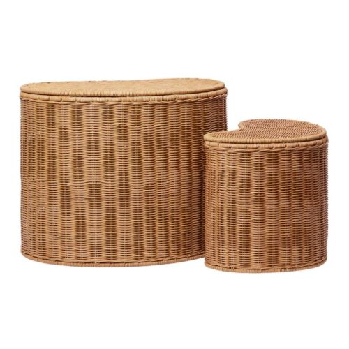 Ferm Living Willora Braided Storage Set of 2 - Rattan/Natural 